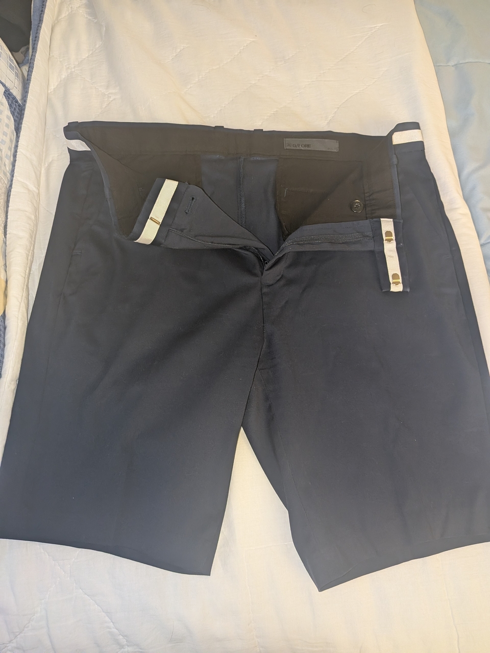 G/FORE Navy Golf Shorts with White Trim Accents